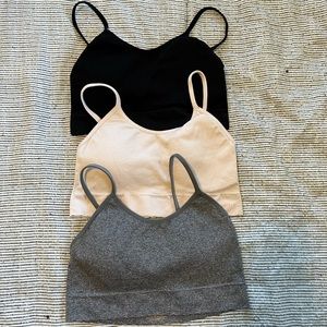 3 NWOT danskin bralettes size L
